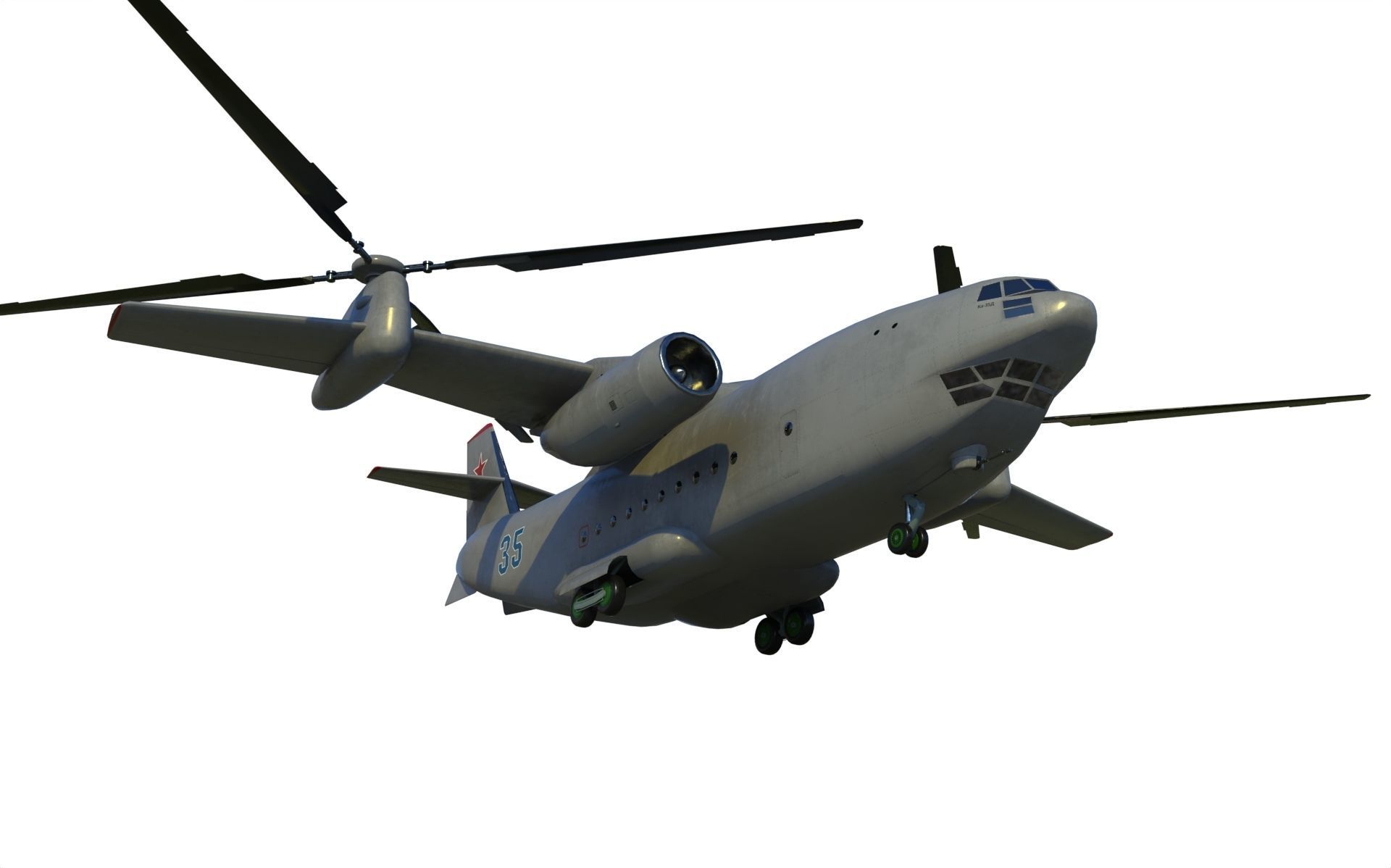 Kamov Ka-35 concept helicopter  3D model_8