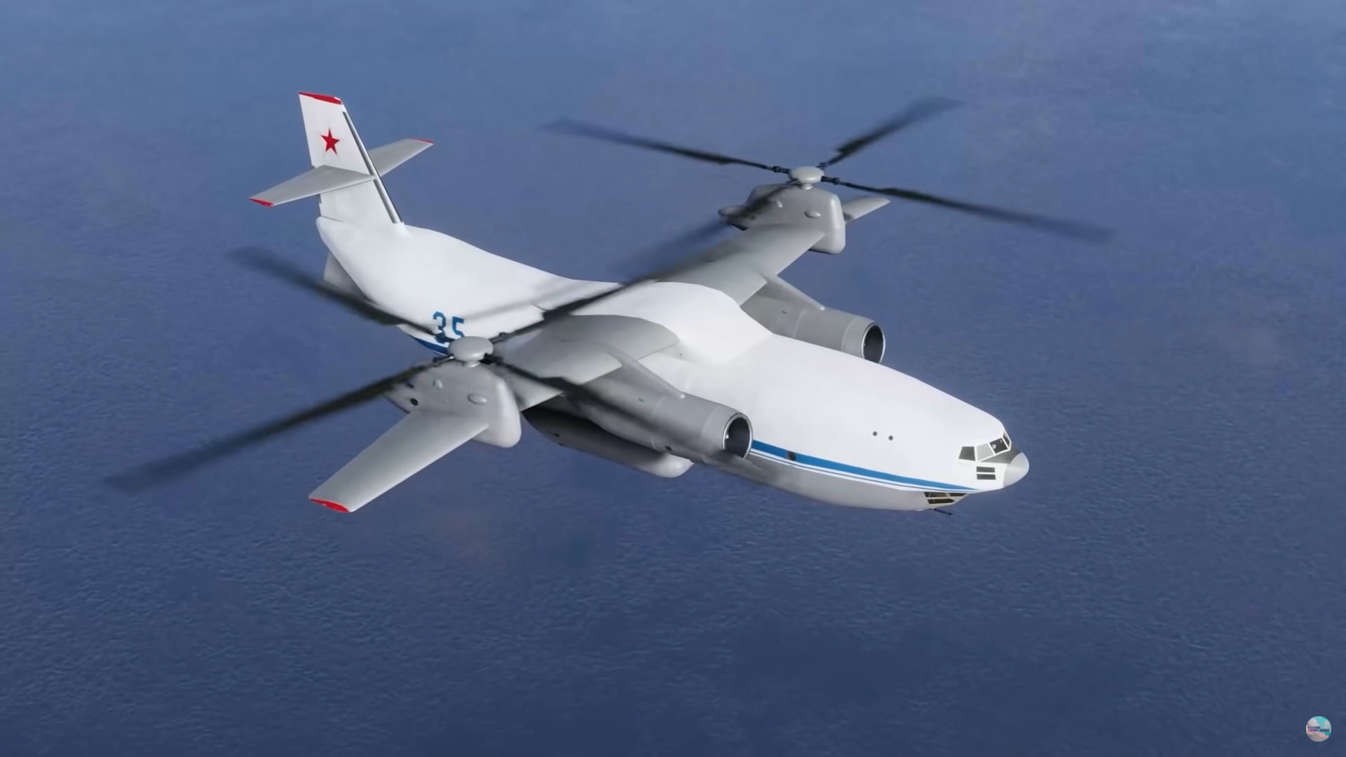 Kamov Ka-35 concept helicopter  3D model_12