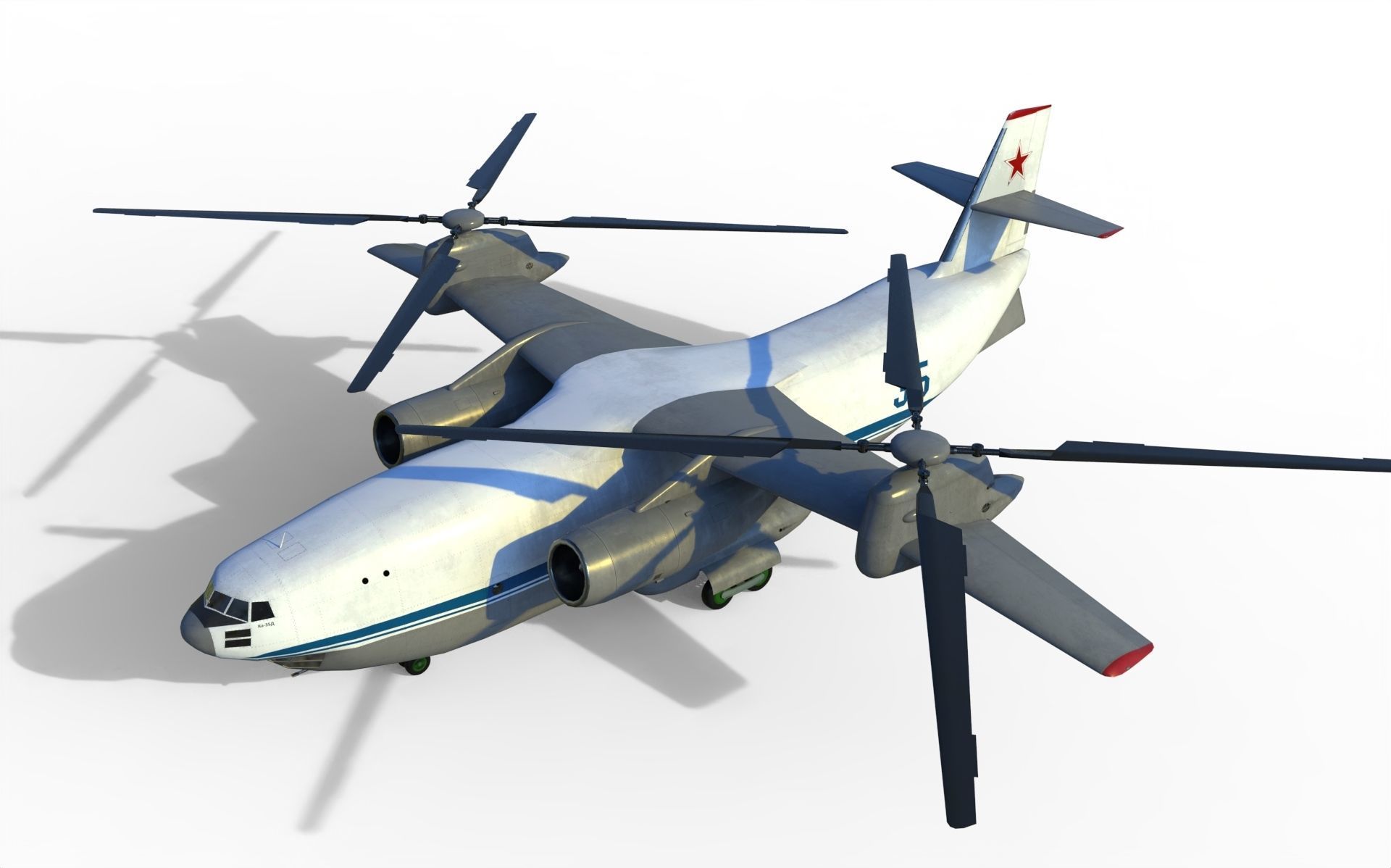Kamov Ka-35 concept helicopter  3D model_3