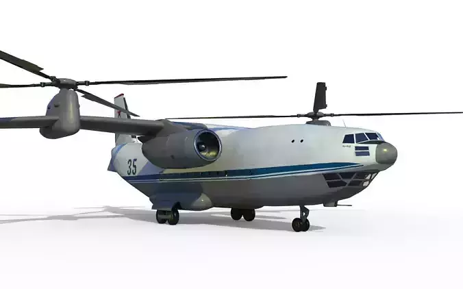 Kamov Ka-35 concept helicopter  3D model