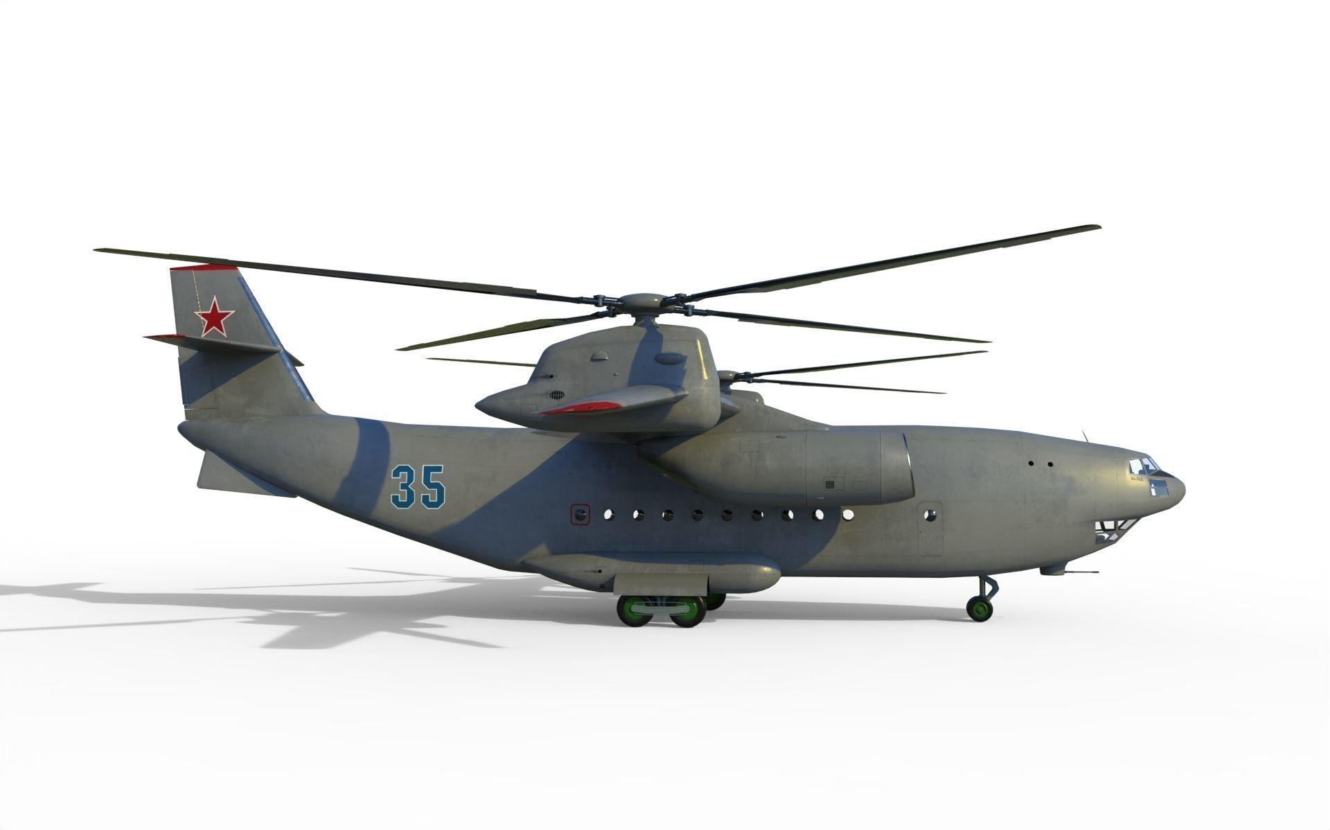 Kamov Ka-35 concept helicopter  3D model_7