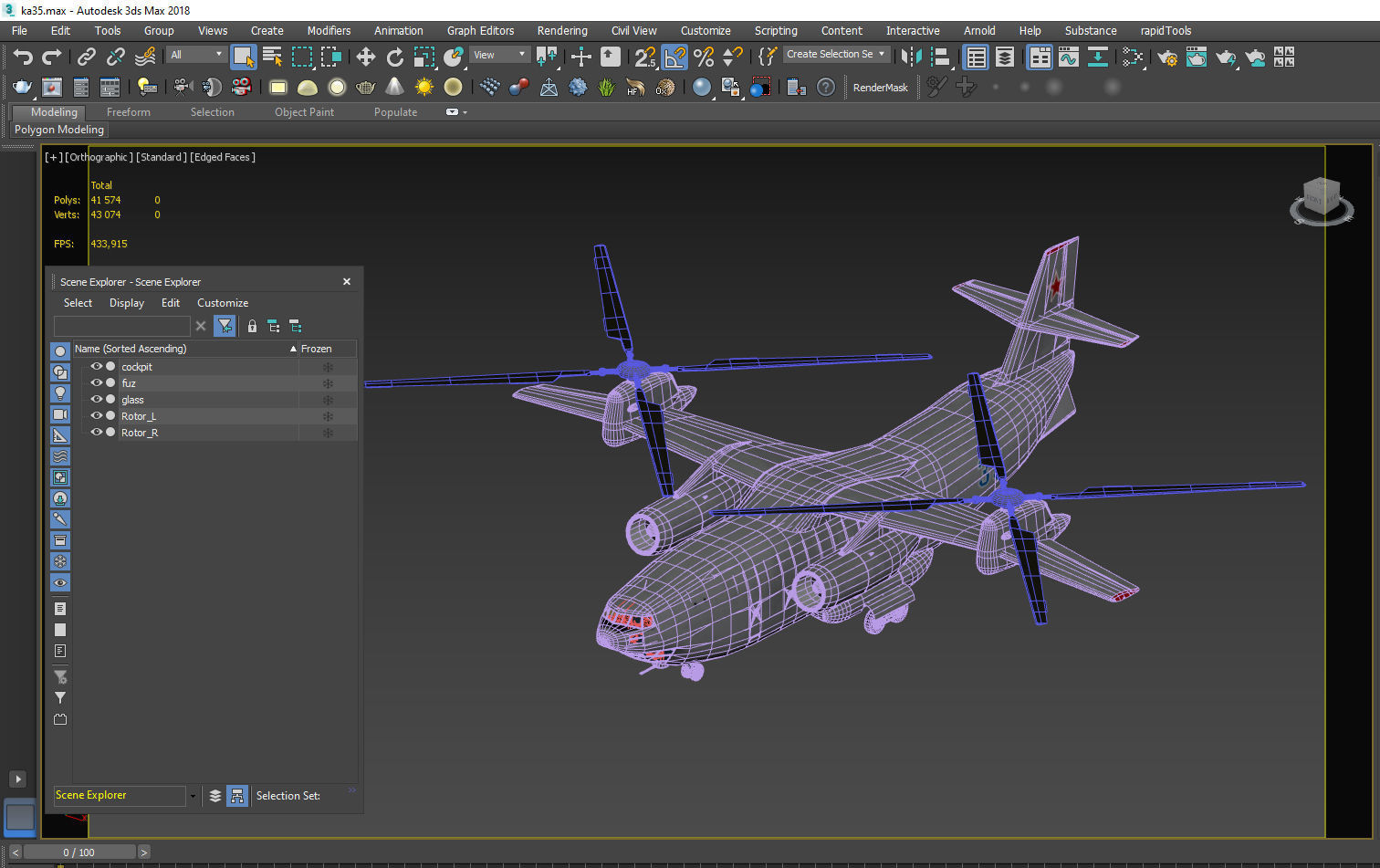 Kamov Ka-35 concept helicopter  3D model_14