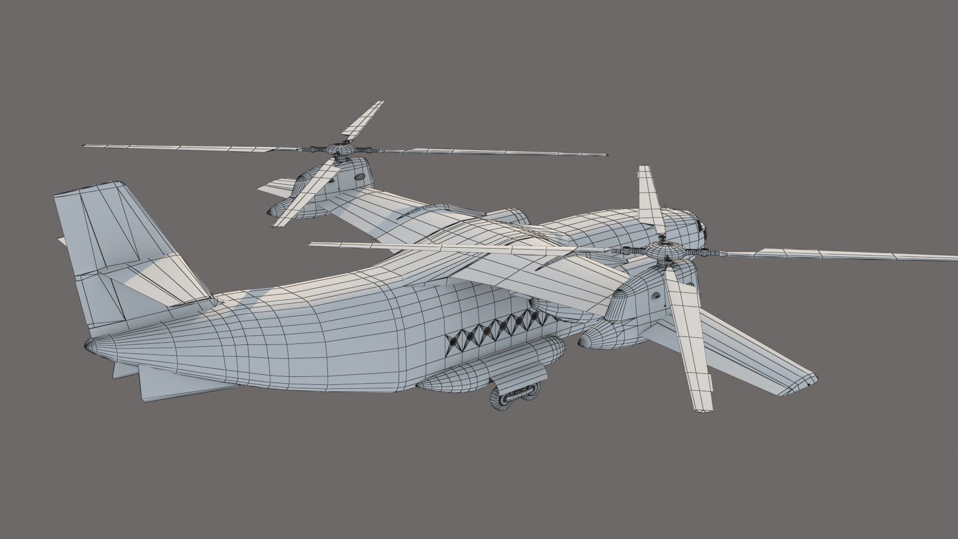 Kamov Ka-35 concept helicopter  3D model_16