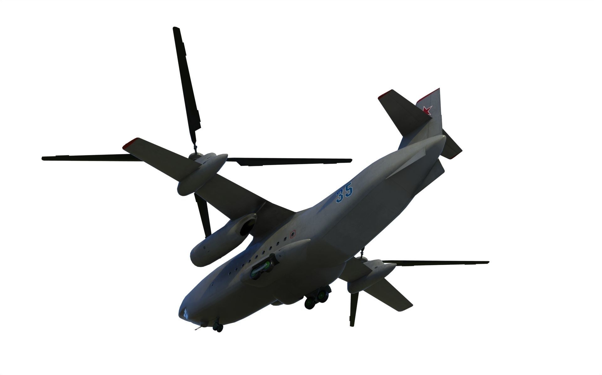 Kamov Ka-35 concept helicopter  3D model_2