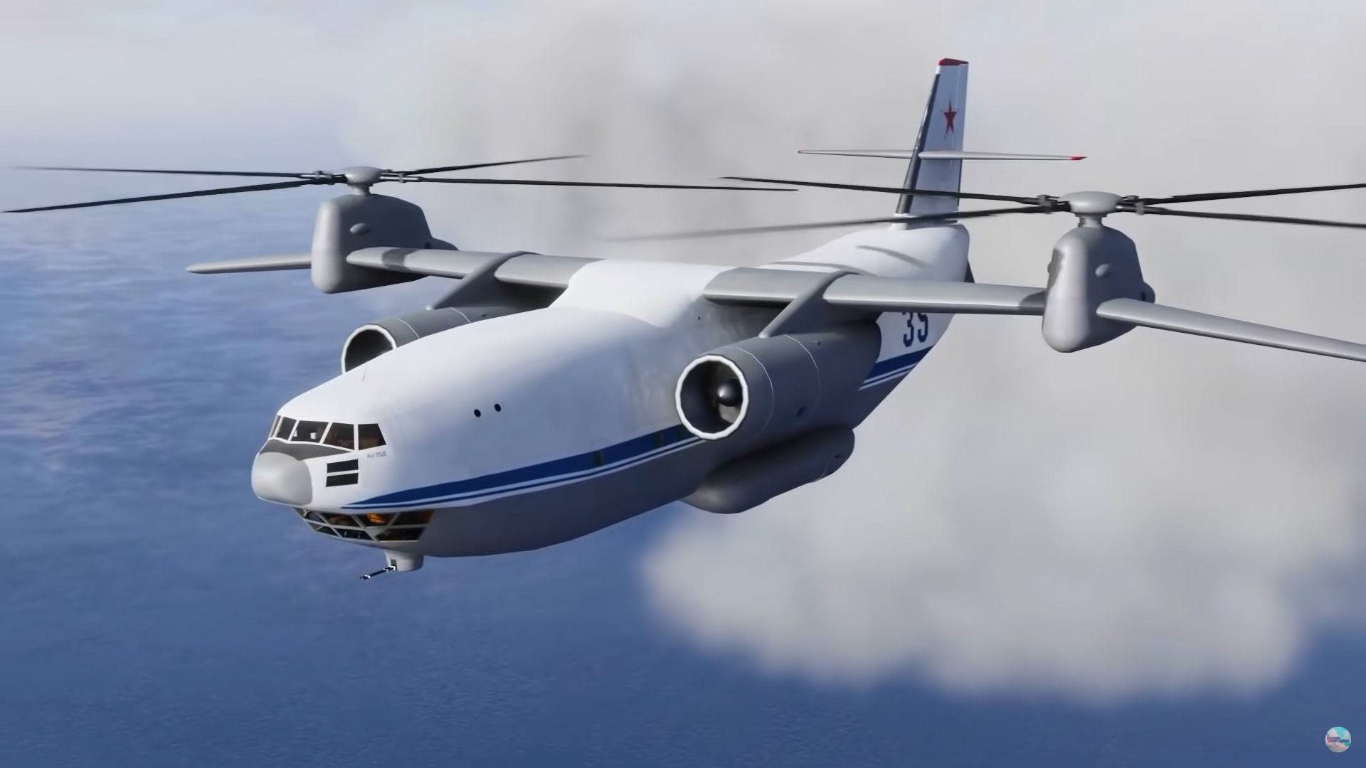 Kamov Ka-35 concept helicopter  3D model_11