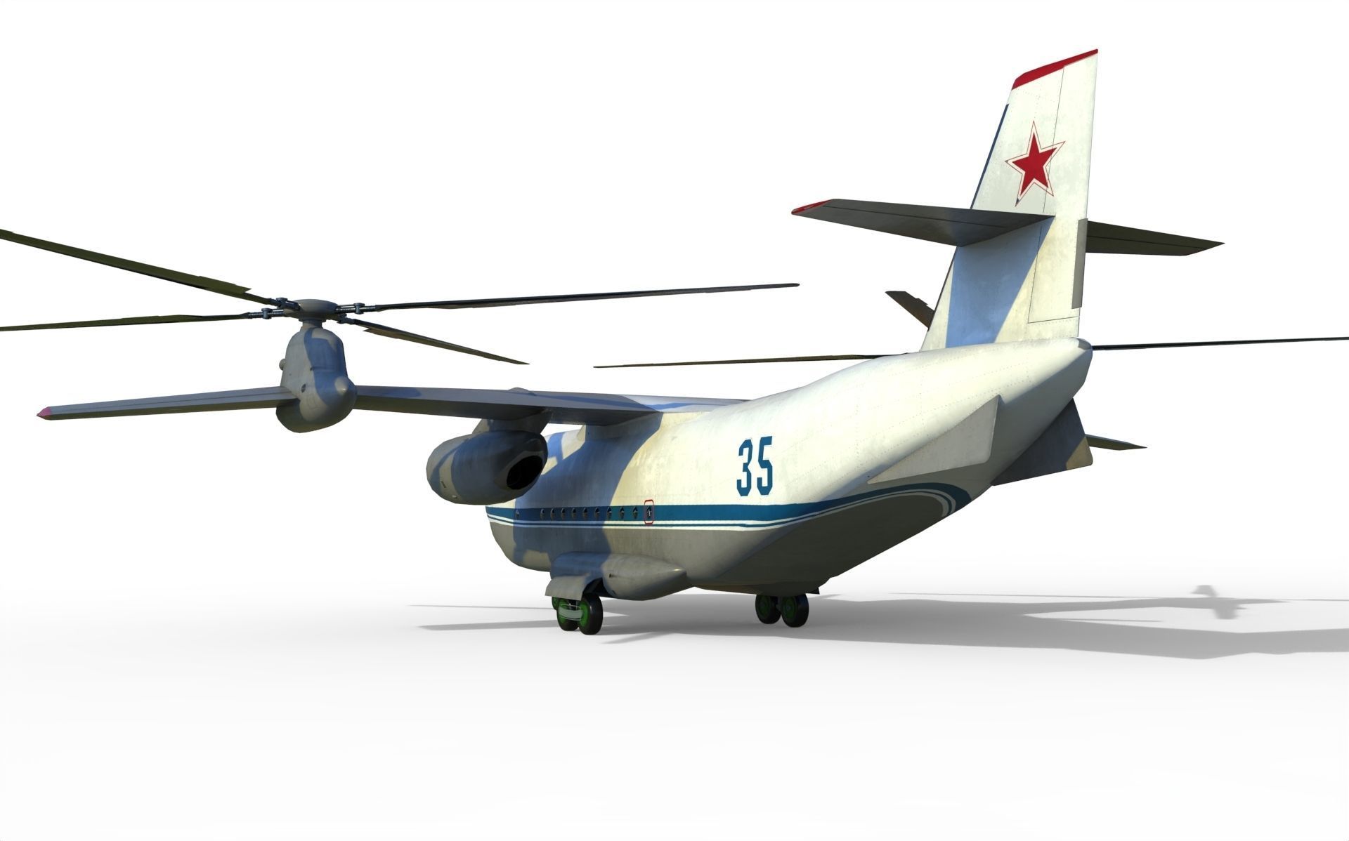 Kamov Ka-35 concept helicopter  3D model_5
