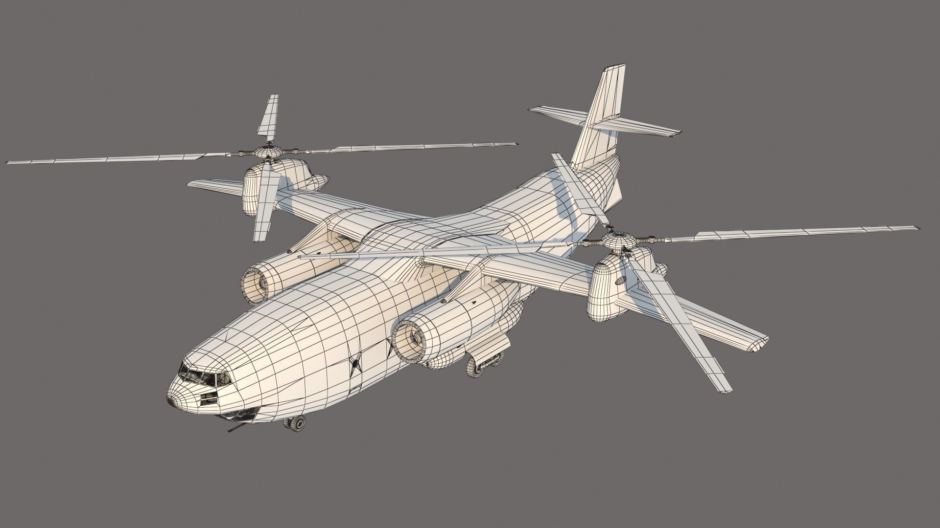 Kamov Ka-35 concept helicopter  3D model_15