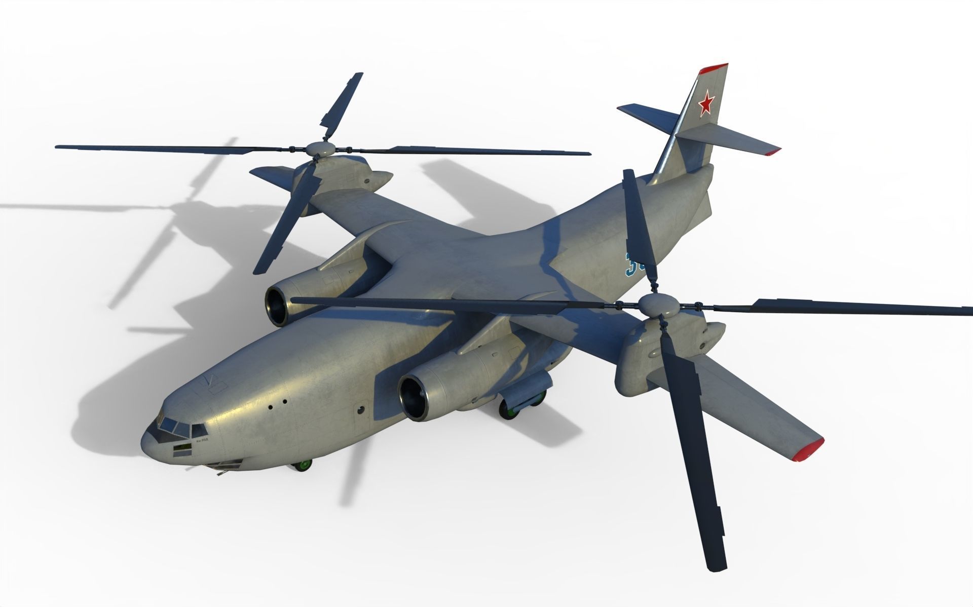 Kamov Ka-35 concept helicopter  3D model_9
