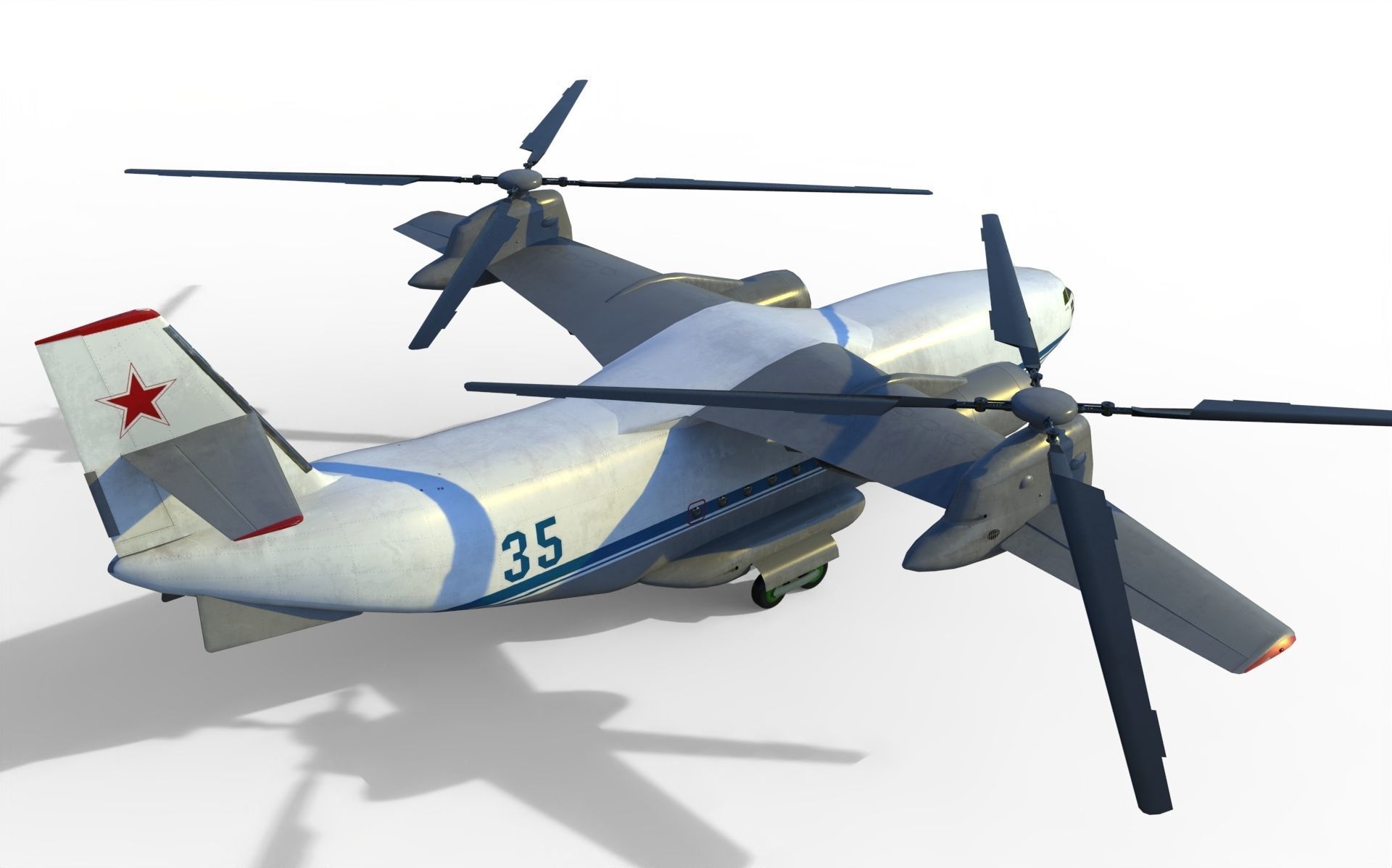 Kamov Ka-35 concept helicopter  3D model_6