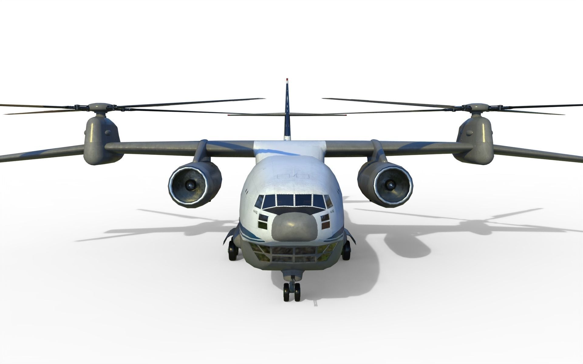 Kamov Ka-35 concept helicopter  3D model_1