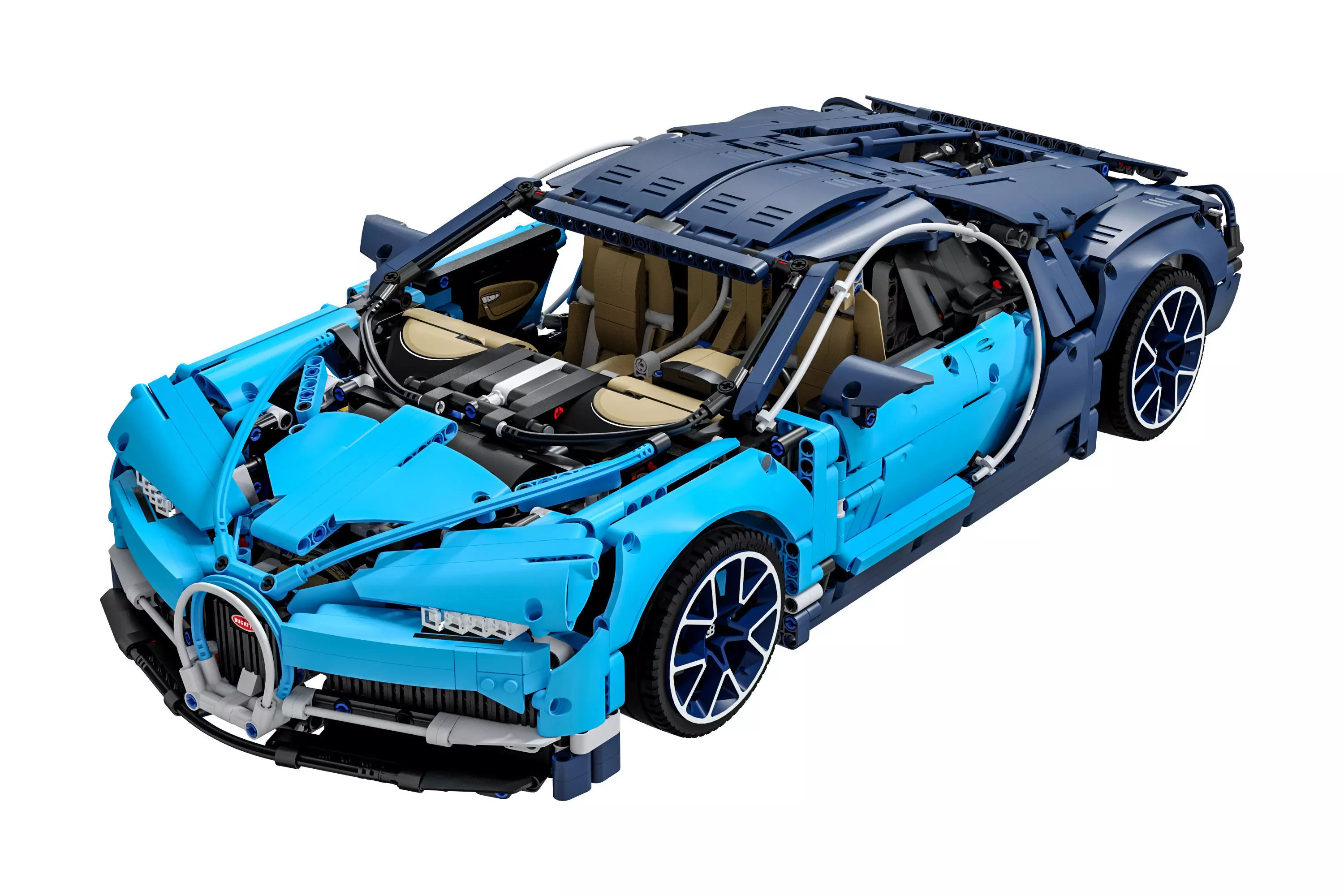 Designer LEGO TECHNIC Bugatti Chiron 3599 parts 3D model_0