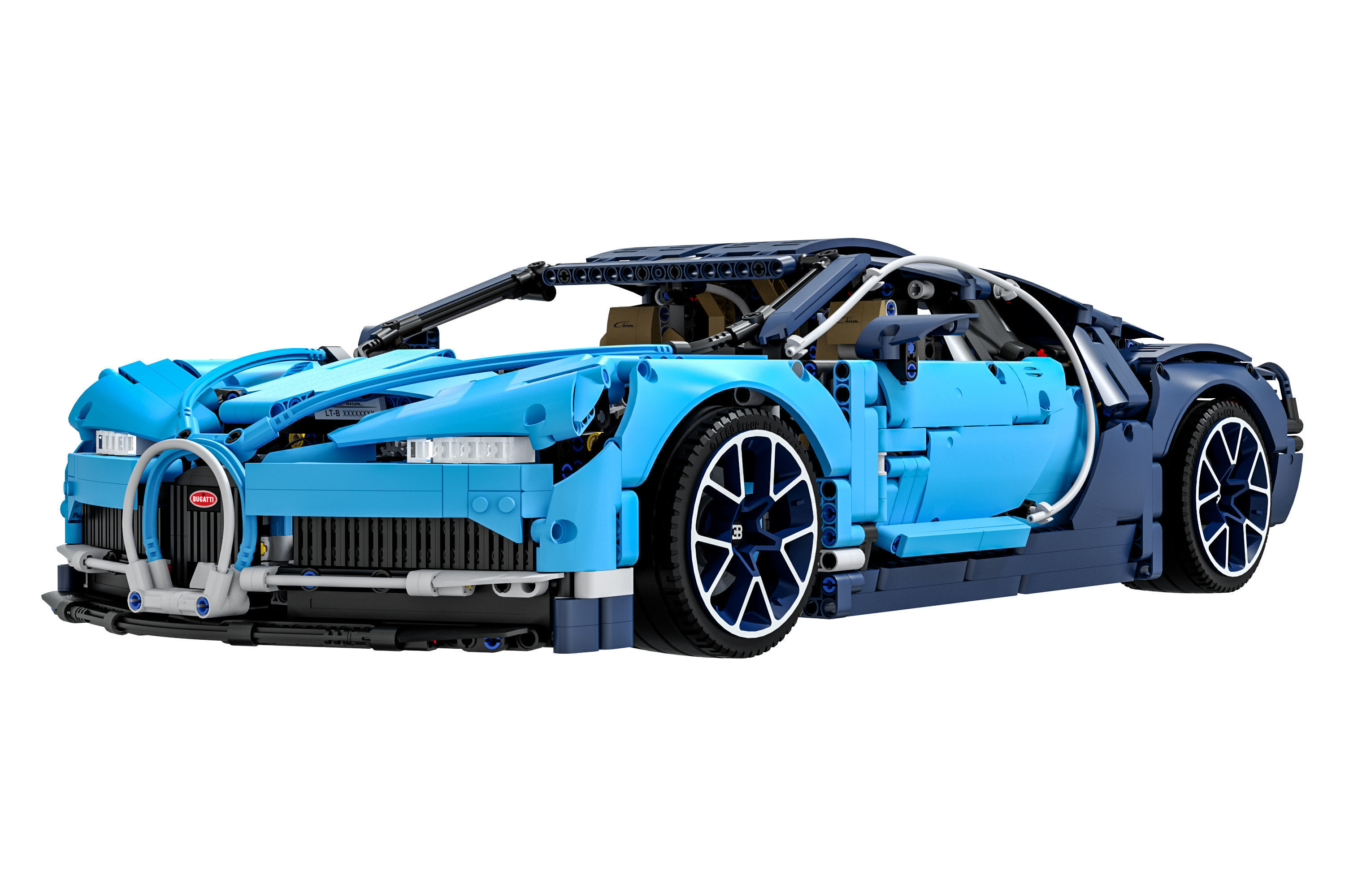 Designer LEGO TECHNIC Bugatti Chiron 3599 parts 3D model_3