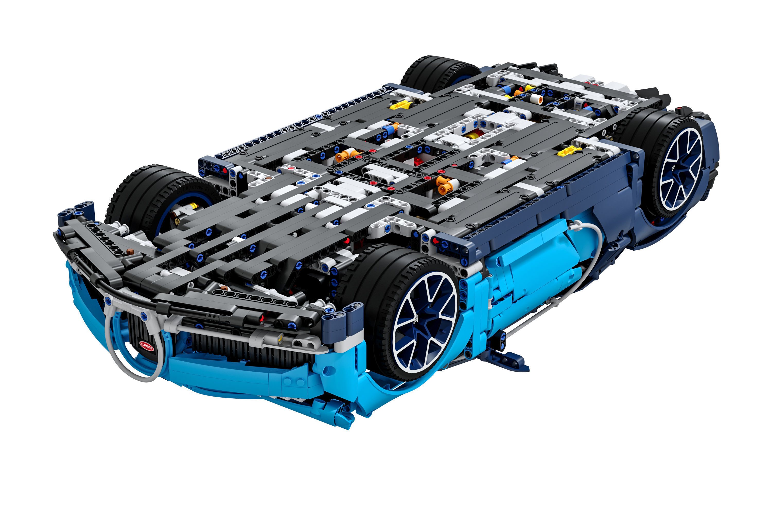 Designer LEGO TECHNIC Bugatti Chiron 3599 parts 3D model_2