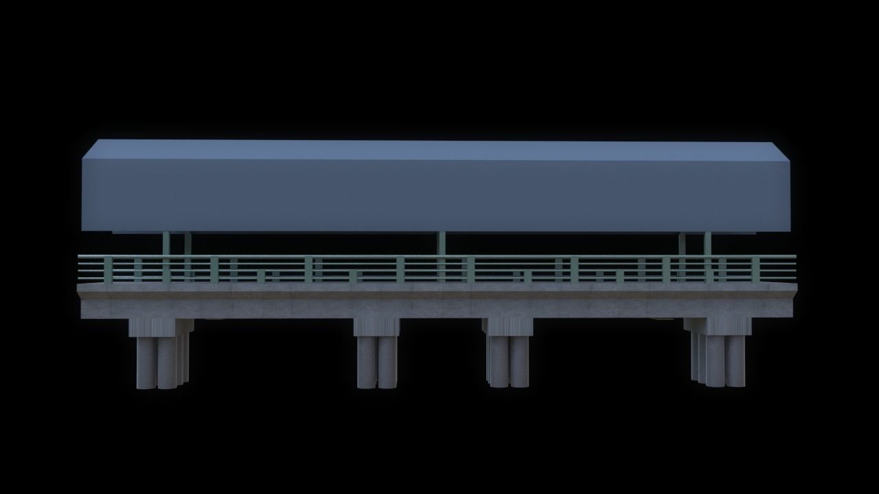 Bridge A 3D model_1