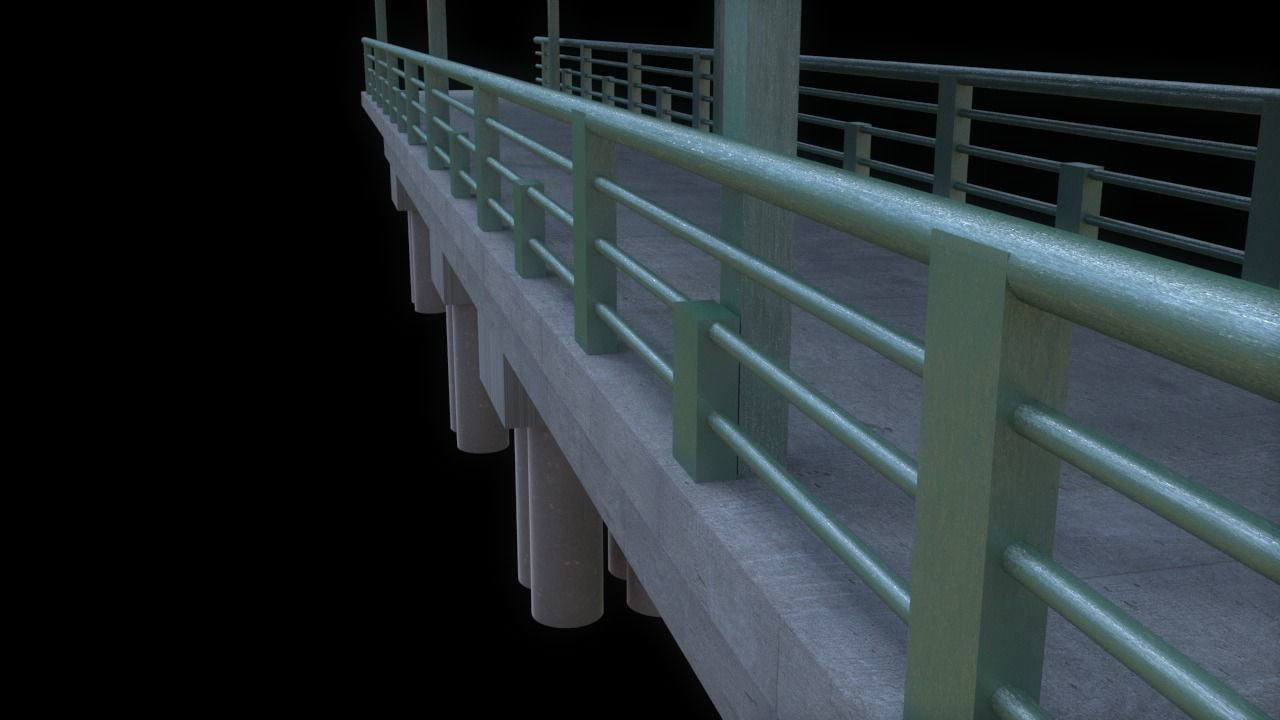 Bridge A 3D model_4