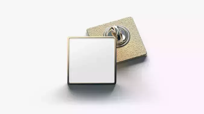 Square Enamel Pin