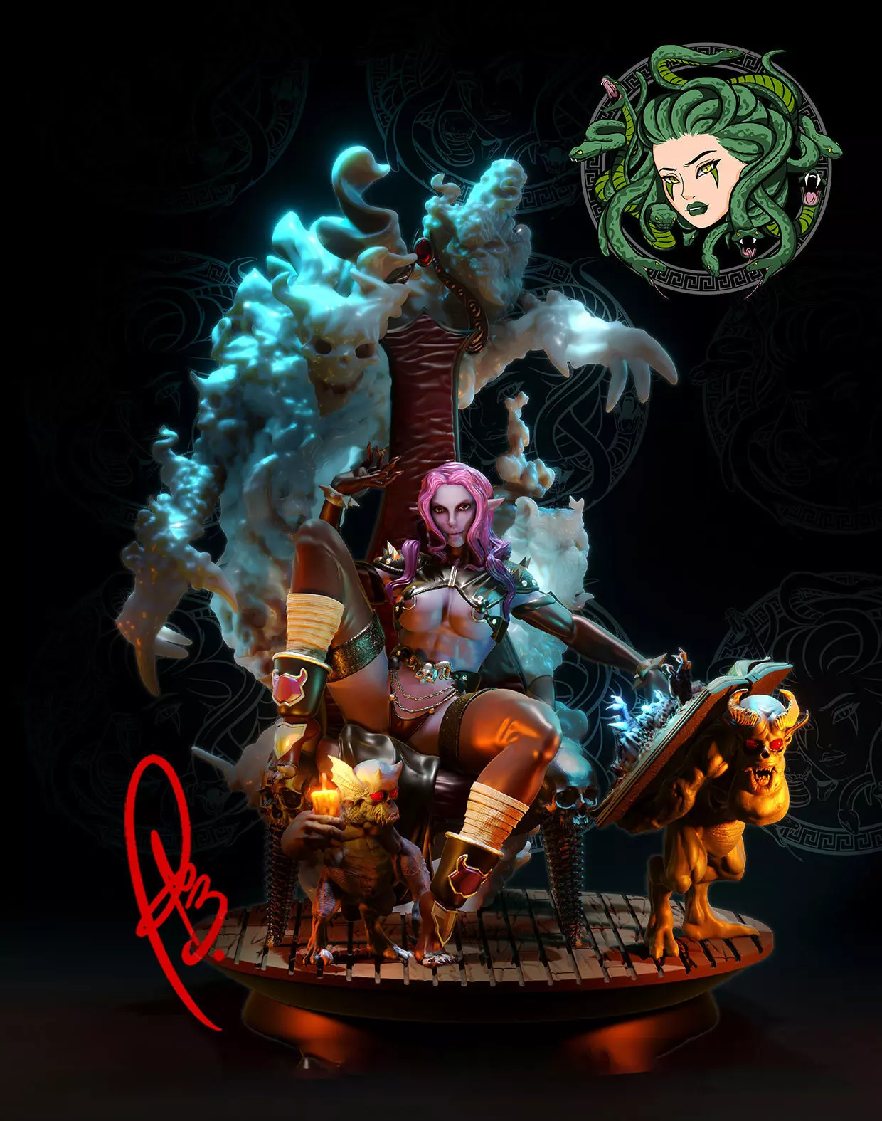 SUMMONER OF SPIRITS BY CREATIVE GEEK MB 3D print model