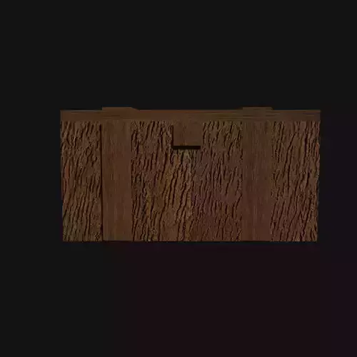 Wooden village box Chest Game Ready