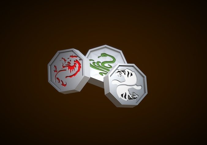 Jackie Chan Adventures Talismans 3D print model