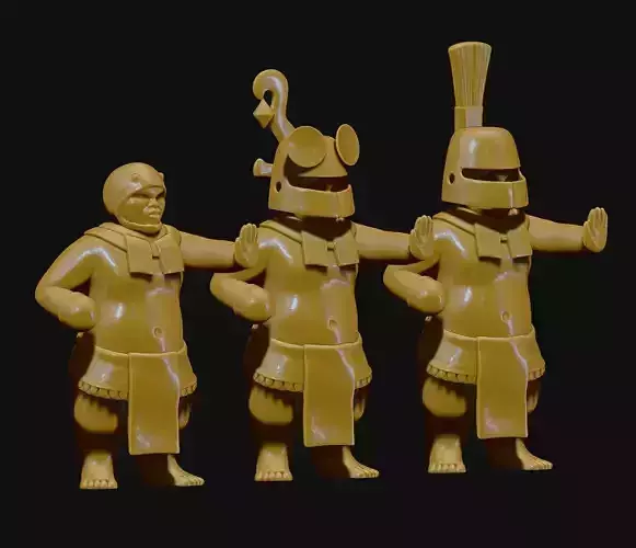 Mayan Warrior Statue 500AC - Guatemala 3D print model