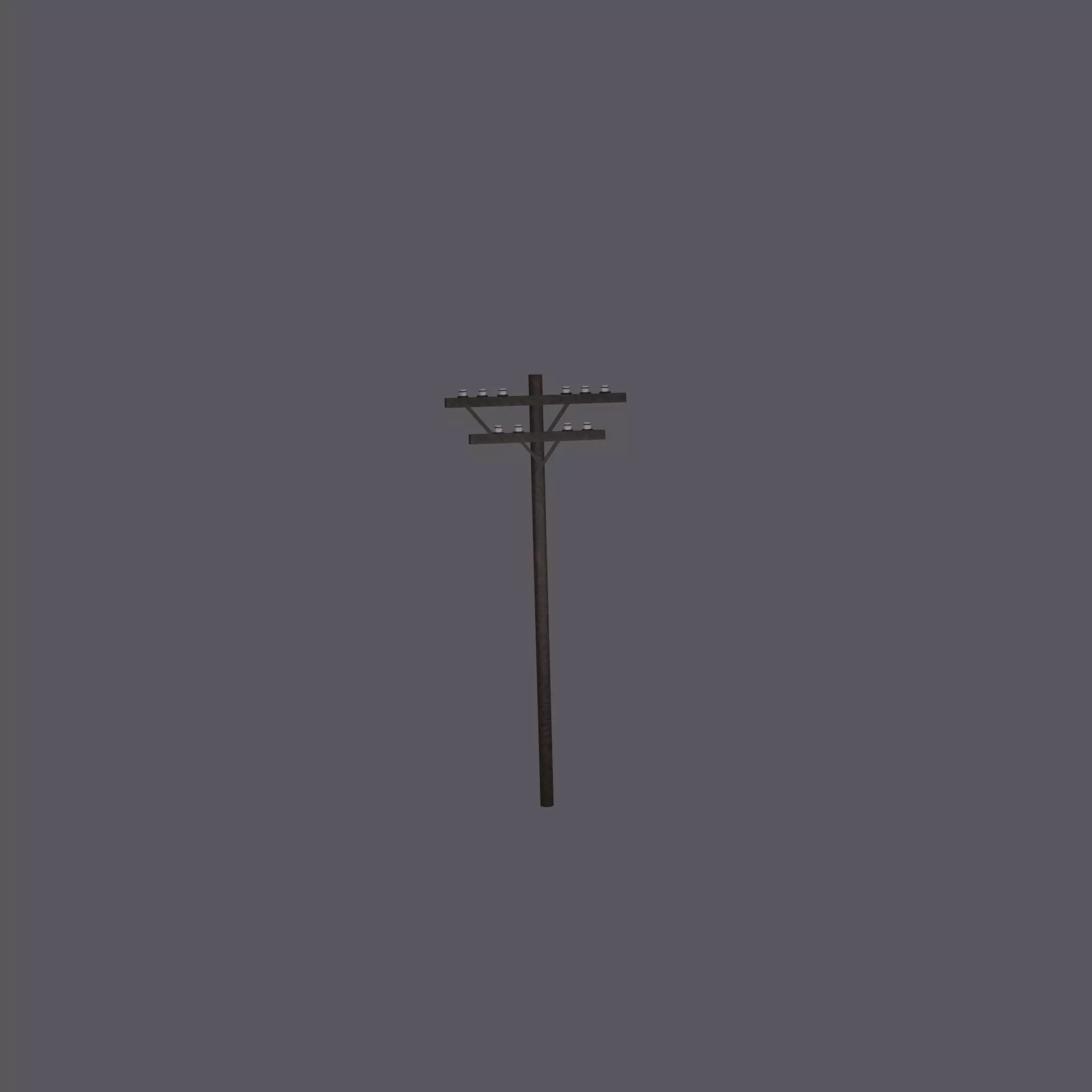 Electric pole Low-Poly Game Ready Low-poly 3D model
