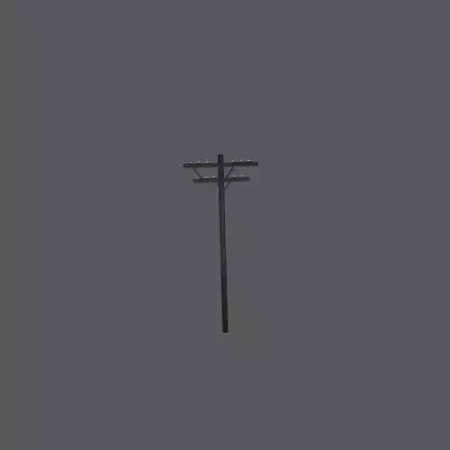 Electric pole Low-Poly Game Ready