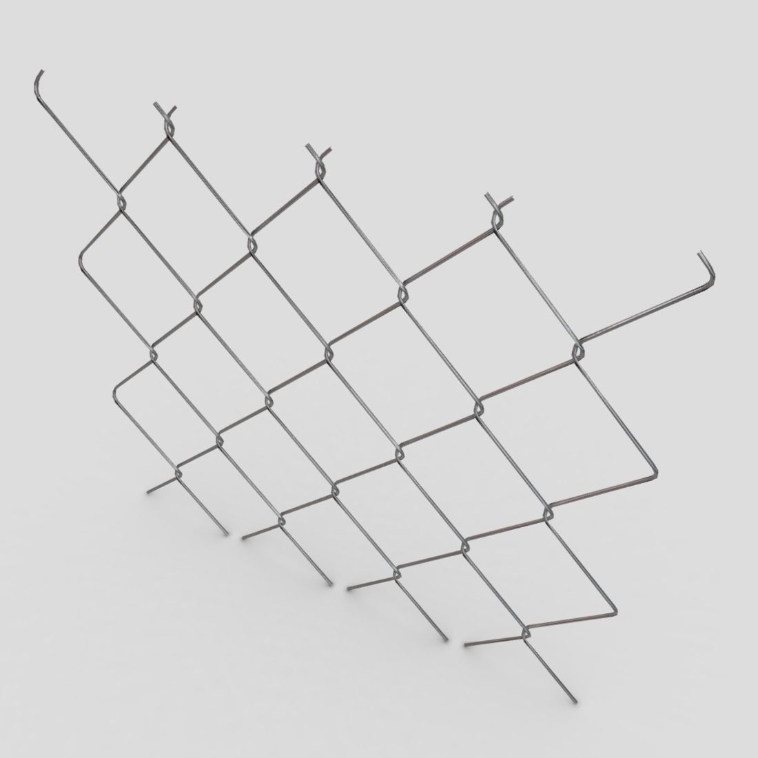 Wire Mesh Low-poly 3D model_5