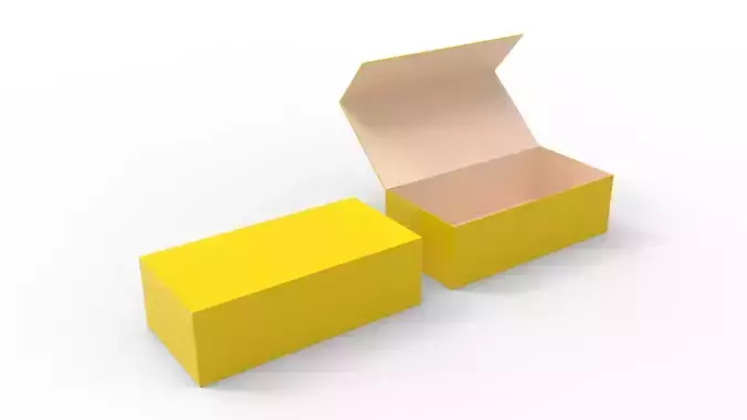 Rectangular Magnetic Box 3D model