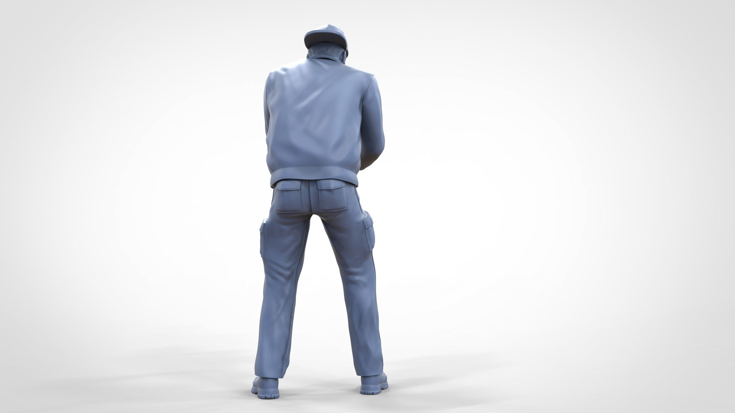 N10 Polisherman or car polisher Mechanic 3D print model_47