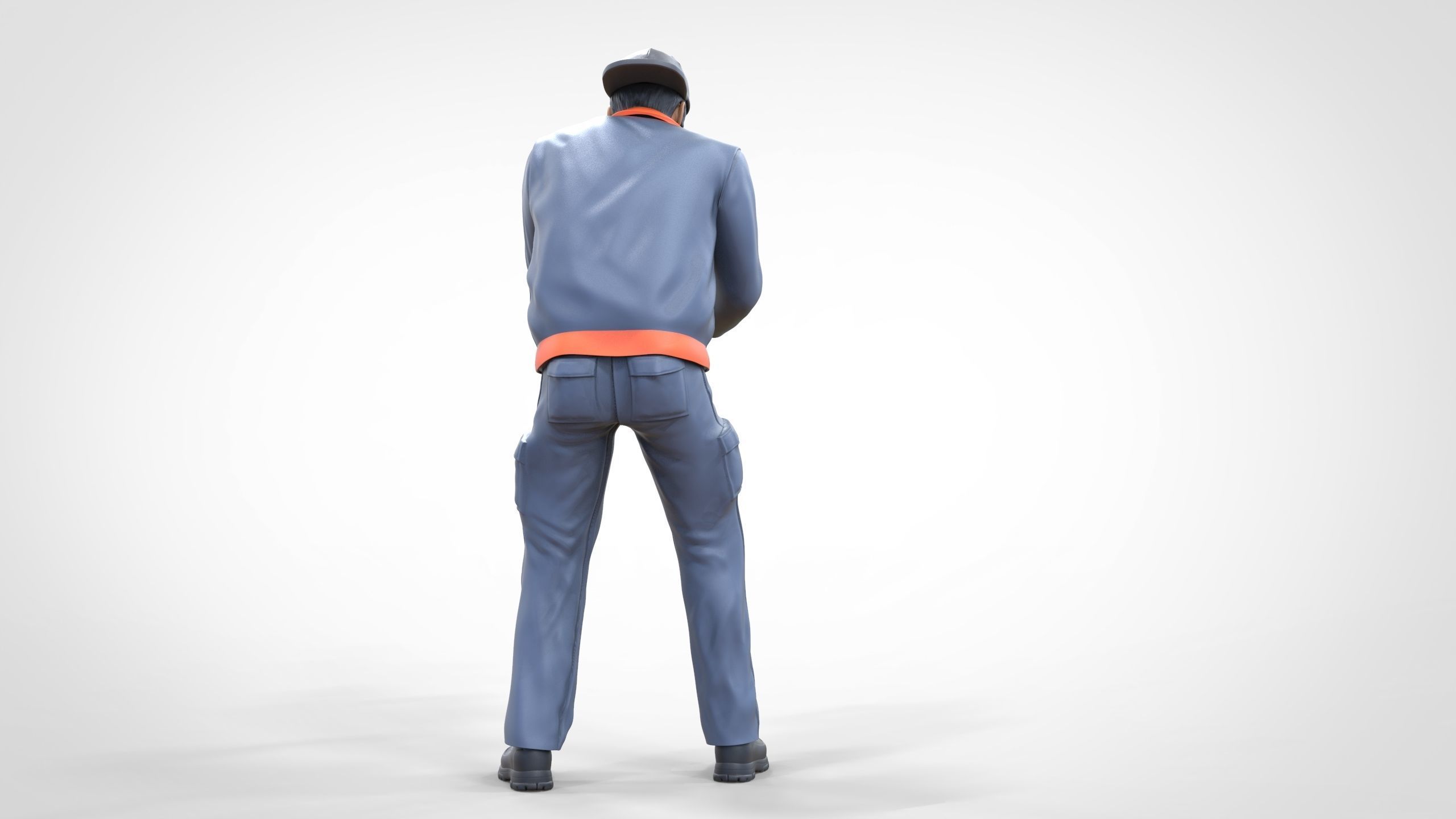 N10 Polisherman or car polisher Mechanic 3D print model_6