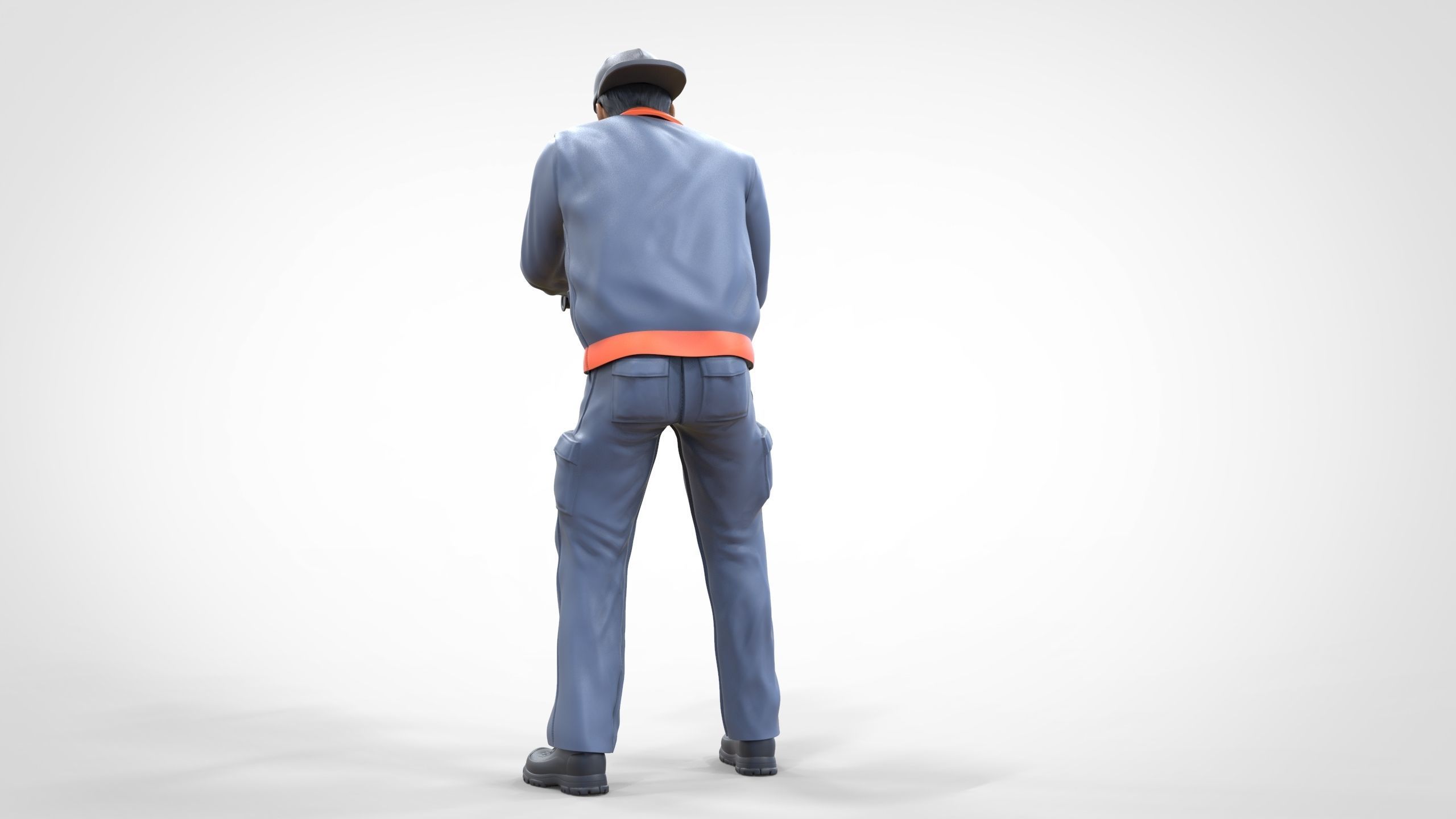N10 Polisherman or car polisher Mechanic 3D print model_4