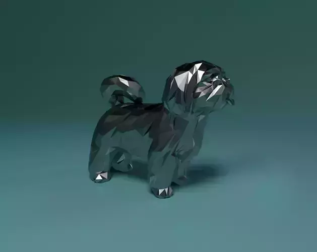 Shih Tzu lowpoly