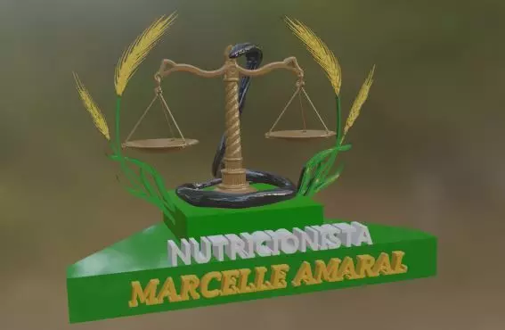 Placa Profissoes - Nutricionista by nunes3dartist 3D print model