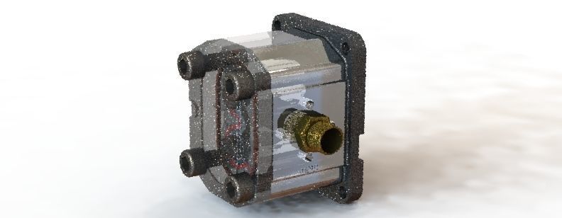 Hydraulic Gear Pump 3D model_2