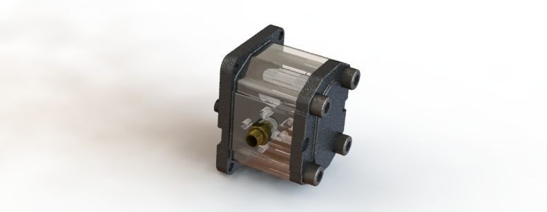 Hydraulic Gear Pump 3D model_9