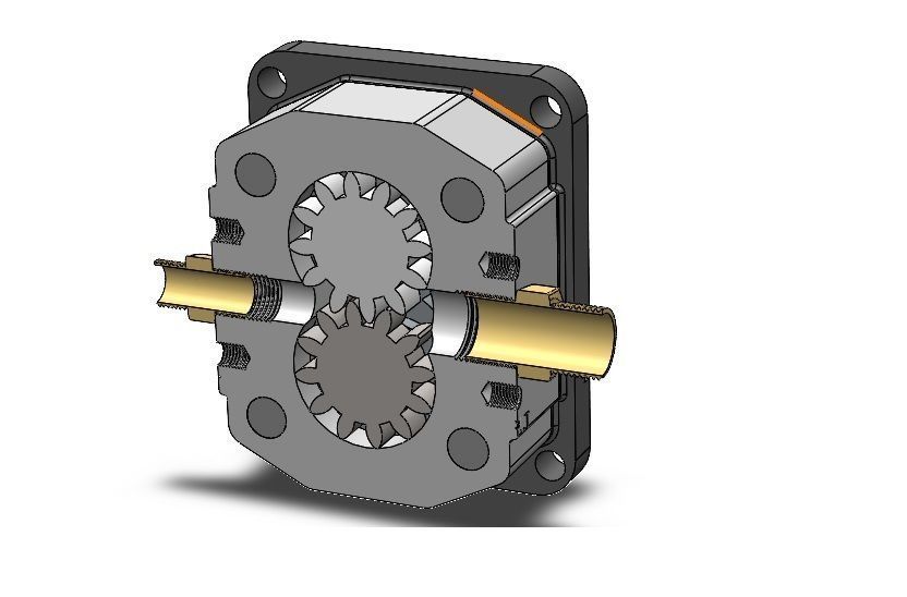 Hydraulic Gear Pump 3D model_8