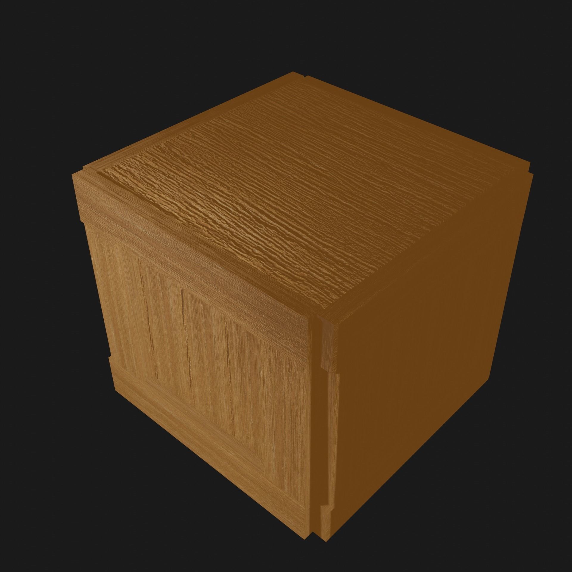 Village Box Game Ready Low Poly Low-poly 3D model_3