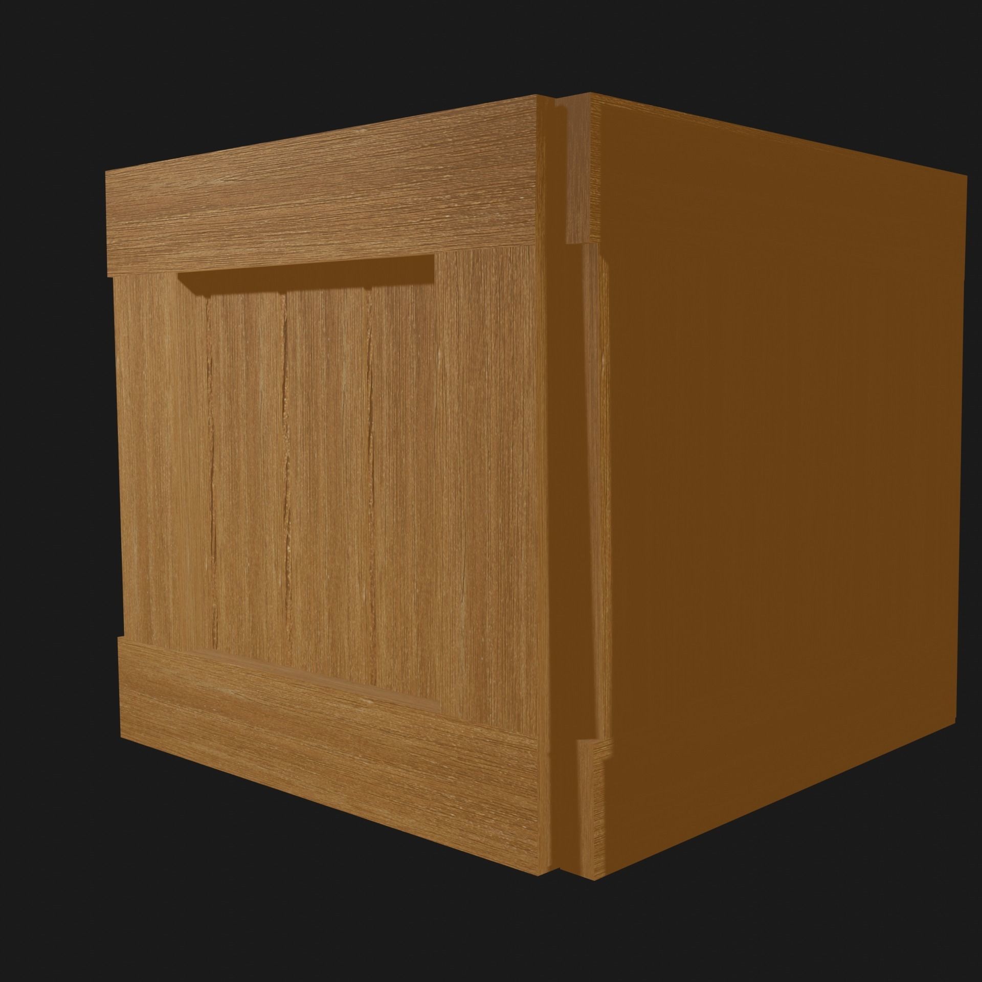 Village Box Game Ready Low Poly Low-poly 3D model_2