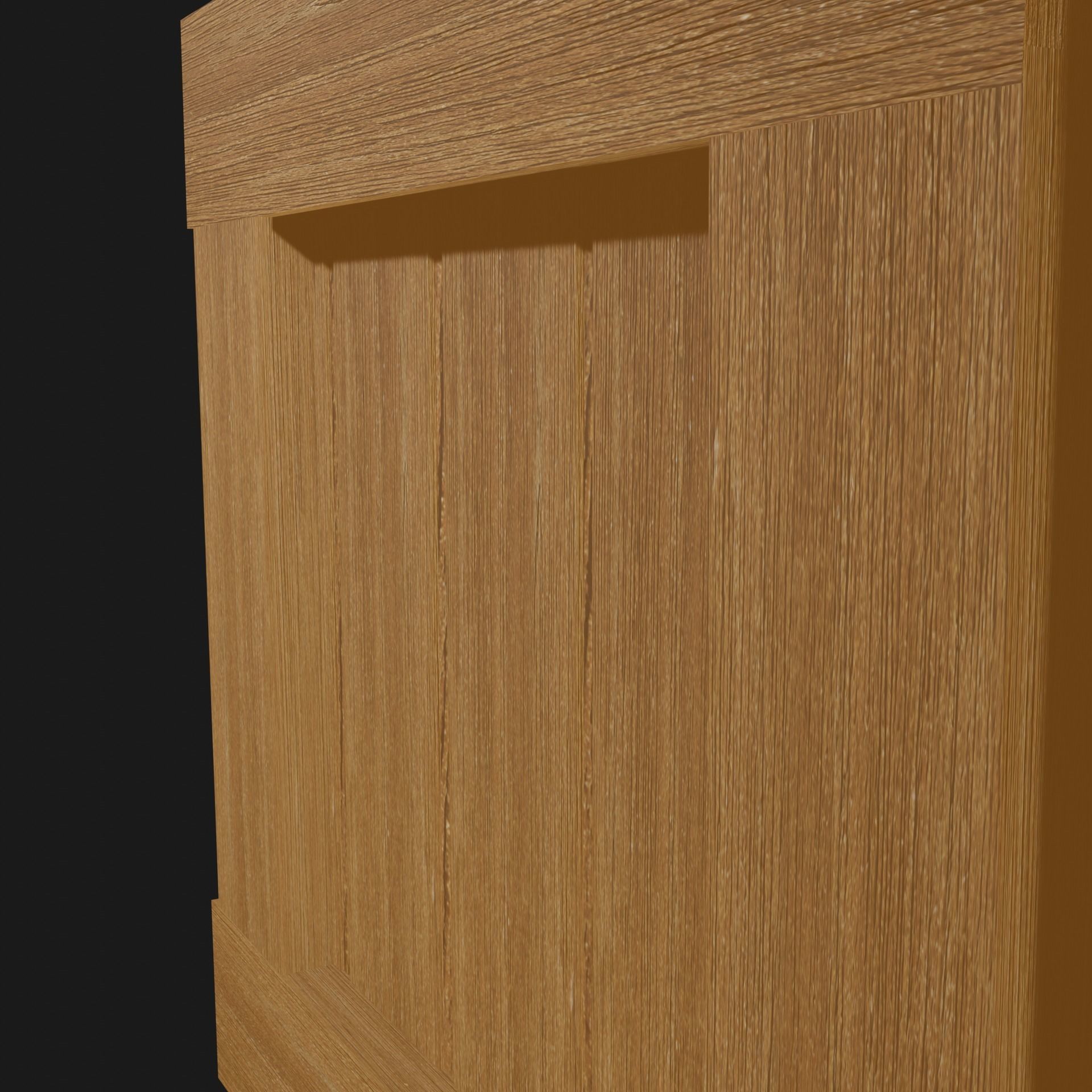 Village Box Game Ready Low Poly Low-poly 3D model_5