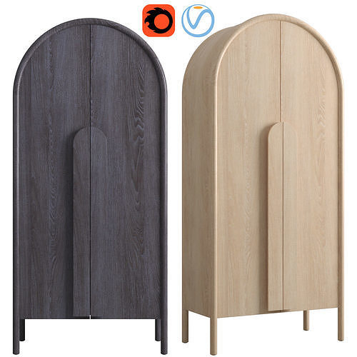 Annie Storage Cabinet Leanne Ford Crate and Barrel 3D model
