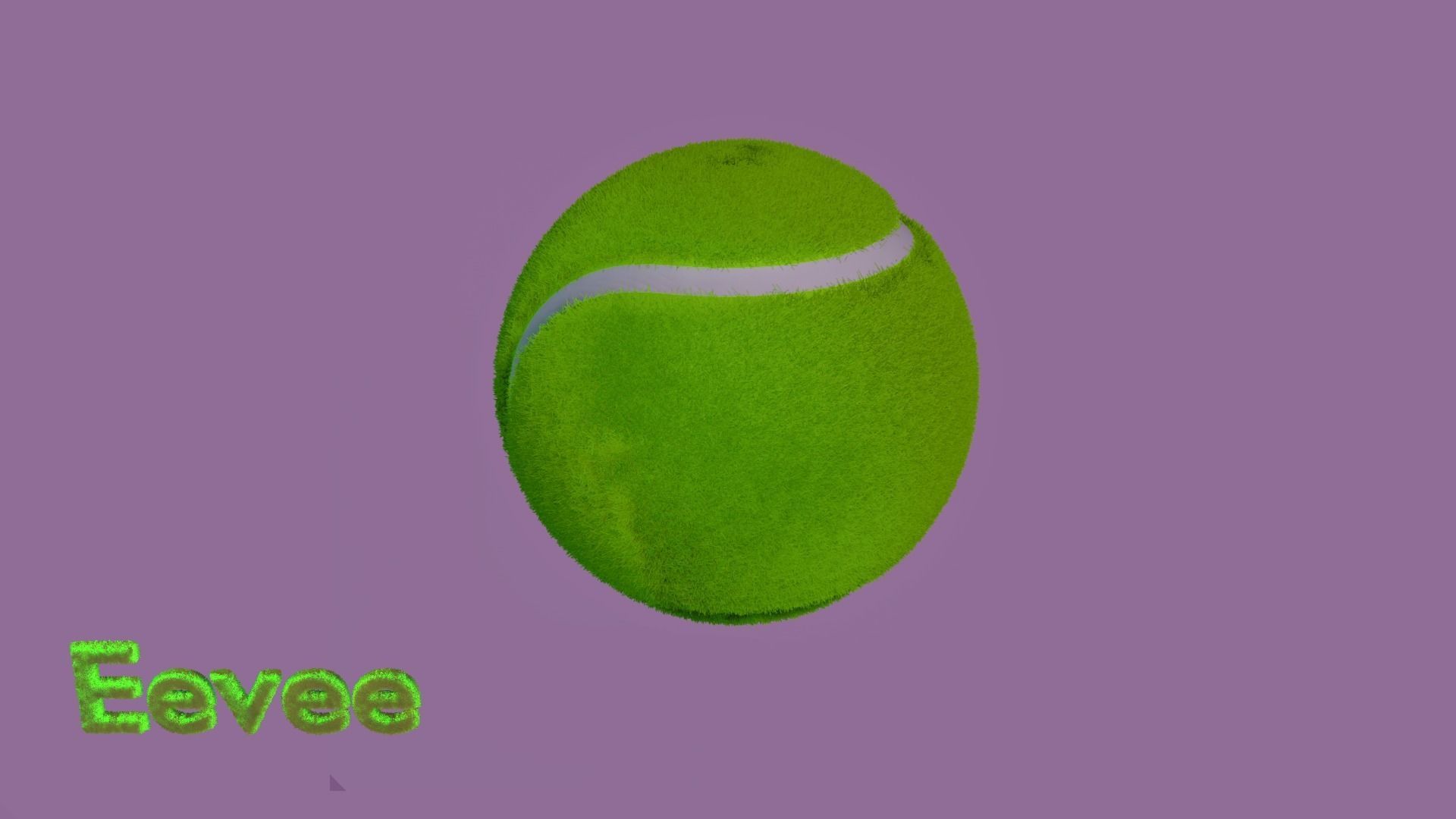 Not Realistic Tennis Ball Free 3D model_3