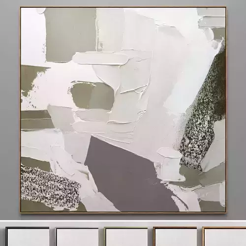 Plaster two square photo frames 13