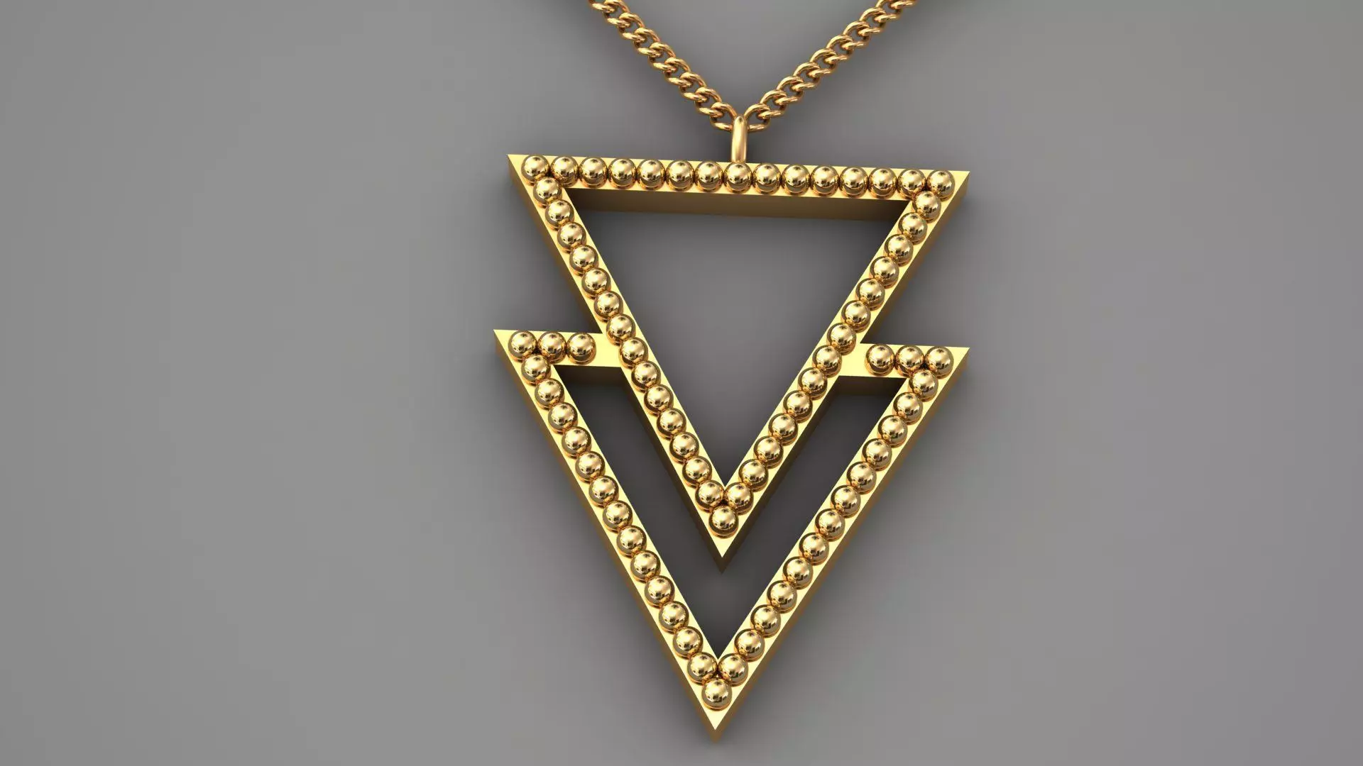Triangular pendant Free 3D print model