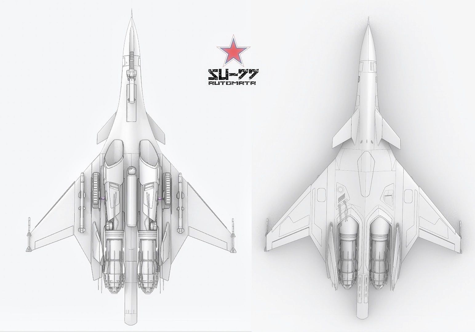 SU-77 AUTOMATA Low-poly 3D model_8