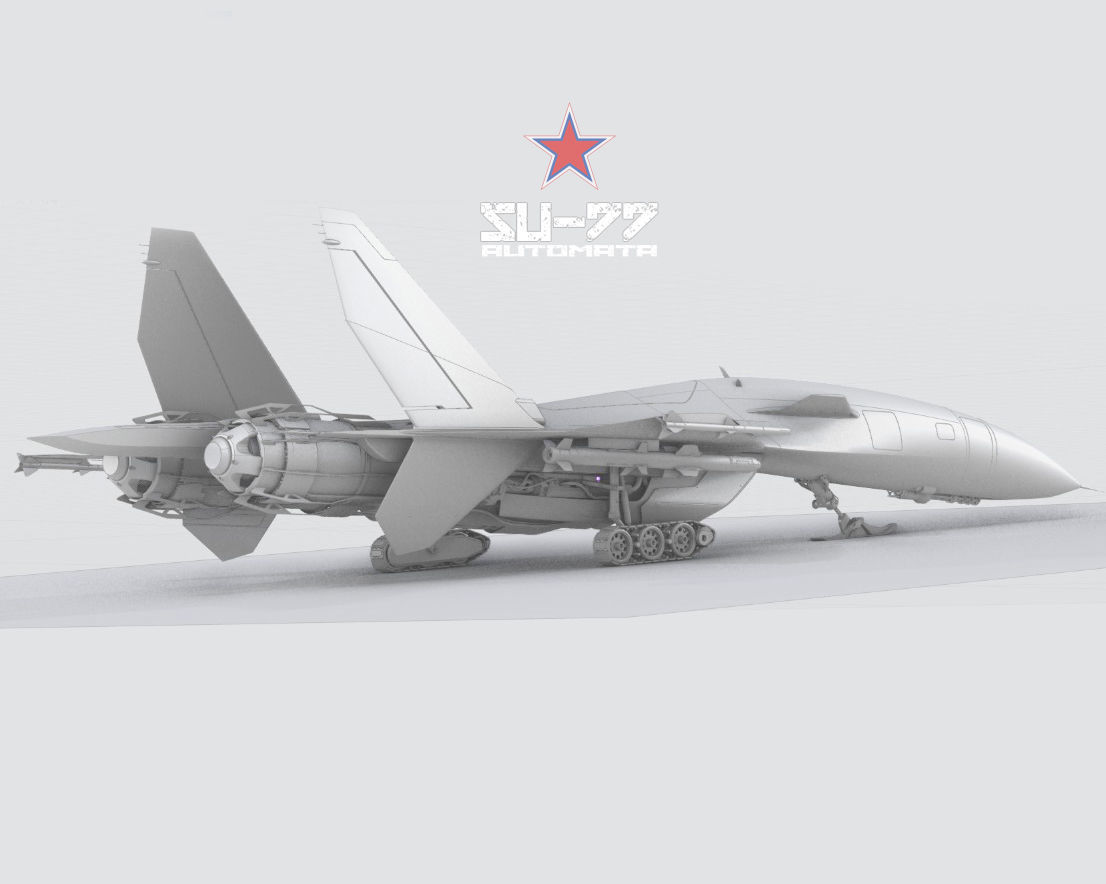 SU-77 AUTOMATA Low-poly 3D model_6
