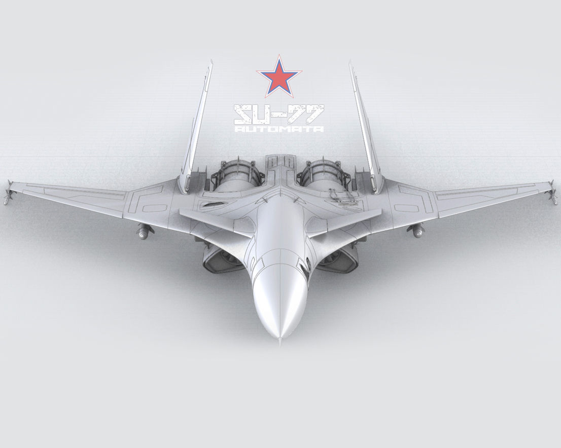 SU-77 AUTOMATA Low-poly 3D model_2