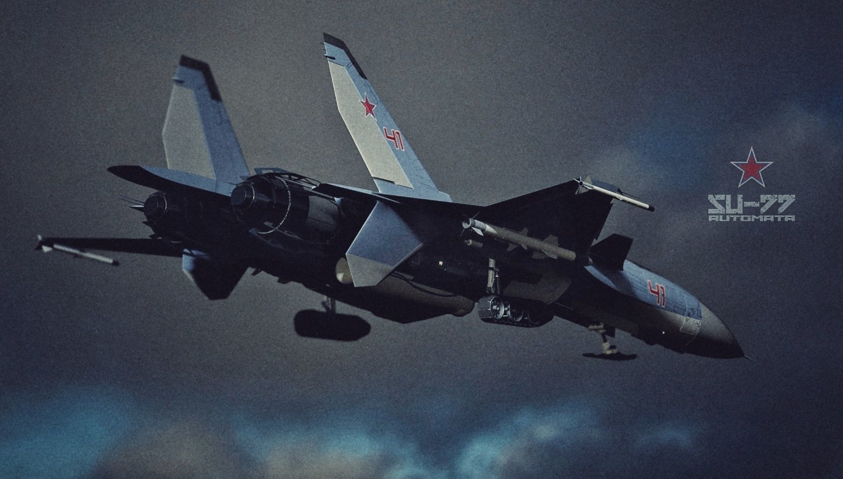 SU-77 AUTOMATA Low-poly 3D model_10