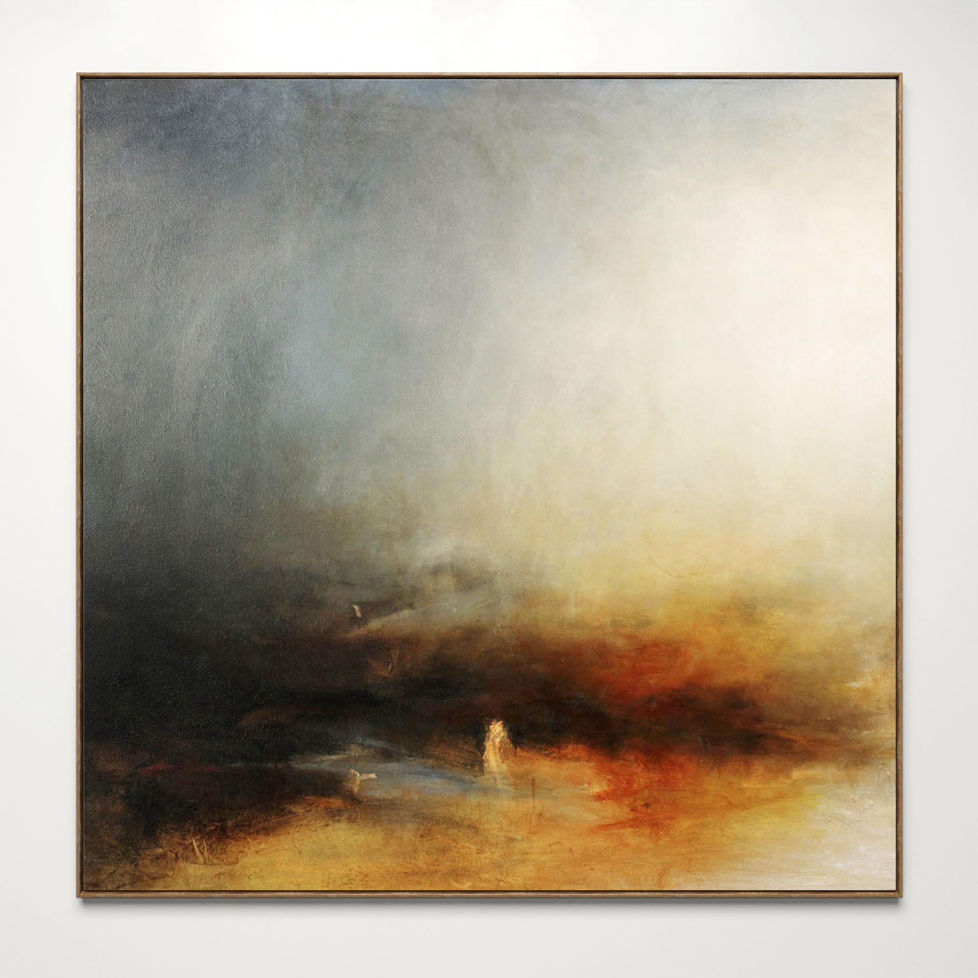 Plaster two square photo frames 16 Low-poly 3D model_1