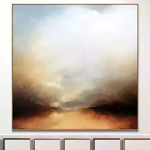 Plaster two square photo frames 16