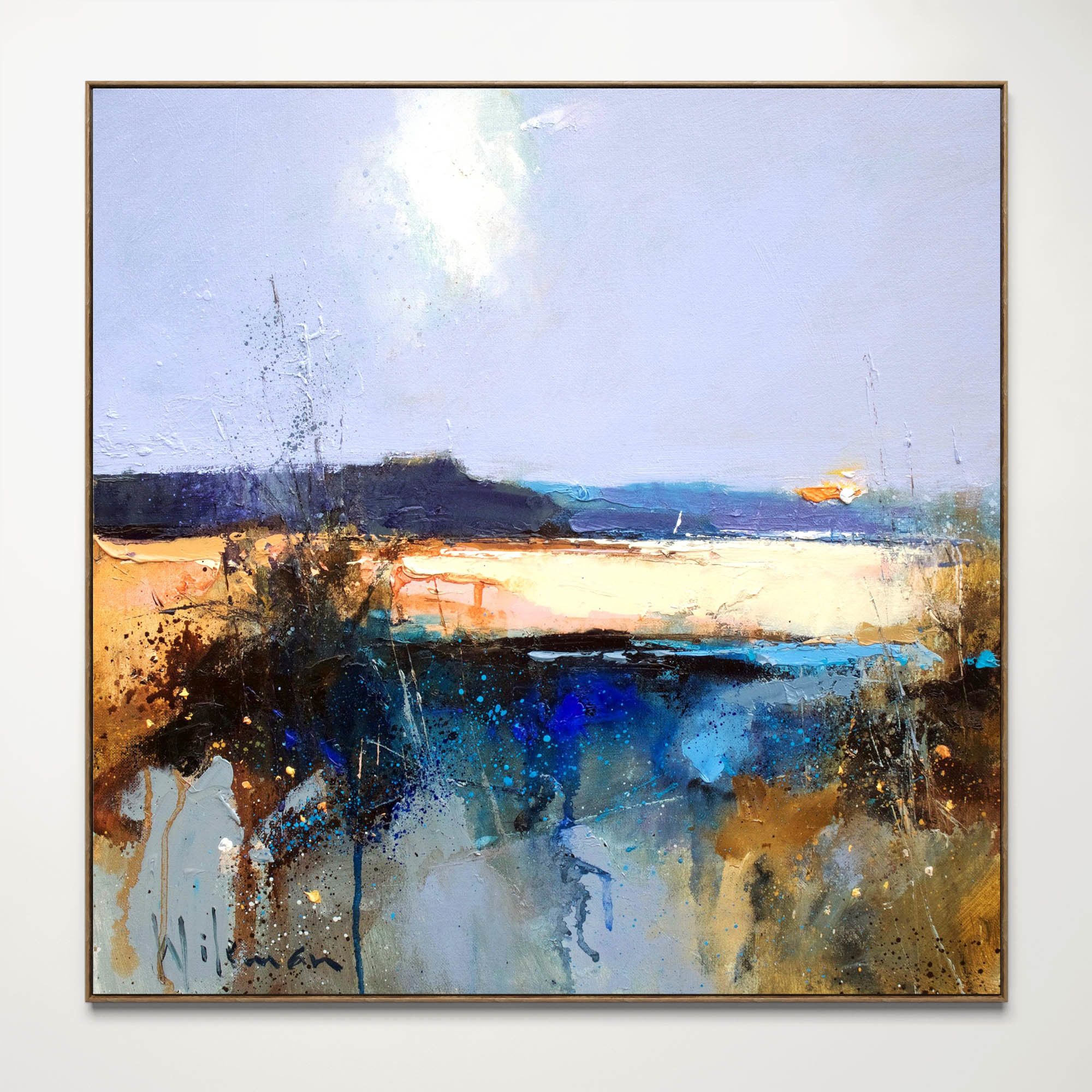 Plaster two square photo frames 18 Low-poly 3D model_1